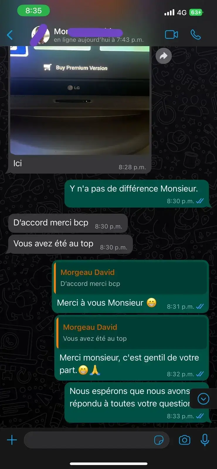 Avis client IPTV satisfait 5